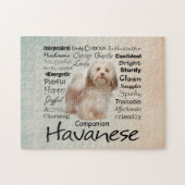 Havanese Traits Jigzaag Puzzle Legpuzzel (Horizontaal)