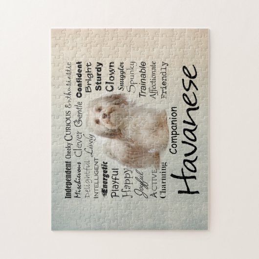 Havanese Traits Jigzaag Puzzle Legpuzzel (Verticaal)
