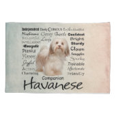 Havanese Traits Pillow Hoesje Kussensloop (Achterkant)