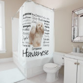 Havanese Traits Shower Curtain Douchegordijn (In situ)