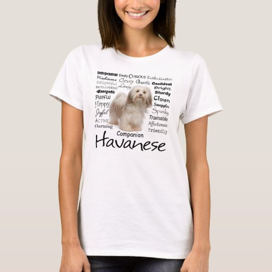 Havanese Traits T-Shirt (Voorkant)