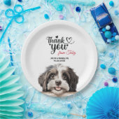 Havanese Trouw Dank Je Papieren Bordje (Feest)