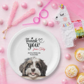 Havanese Trouw Dank Je Papieren Bordje (Feest)