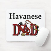 Havanese vader cadeaus muismat (Met muis)