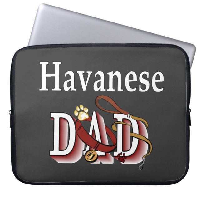 Havanese vader laptop sleeve (Voorkant)