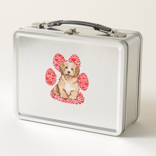 Havanese Valentijnsdag Dog Love Paw (Voorkant)