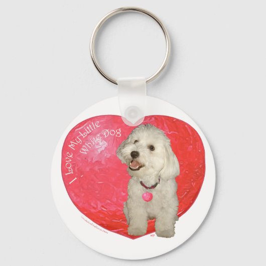 Havanese Valentijnsdag Sleutelhanger (Voorkant)