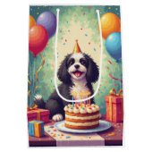 Havanese verjaardagsfeest medium cadeauzakje (Achterkant)