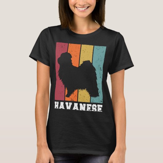 Havanese Vintage  2 T-shirt (Voorkant)