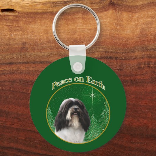 Havanese Vrede Sleutelhanger (Achterkant)