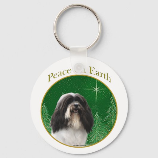 Havanese Vrede Sleutelhanger (Voorkant)