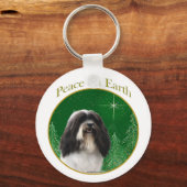 Havanese Vrede Sleutelhanger (Voorkant)