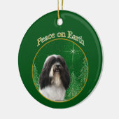 Havanese Vrede Sleutelhanger Keramisch Ornament (Links)