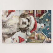 Havanese Winter Wonderland Kerstvreugde Legpuzzel (Horizontaal)