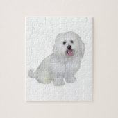 Havanese (wit) legpuzzel (Verticaal)