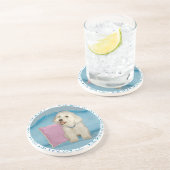 Havanese Zandsteen Drank Onderschotel Onderzetter (Zijkant)