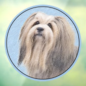 Havanese (Zilver) Schilderij - Grappige Originele  Raamsticker (Vel 3)