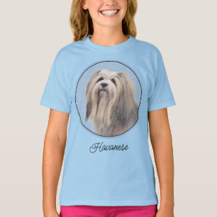 Havanese (Zilver) Schilderij - Mooie Originele Hon T-shirt