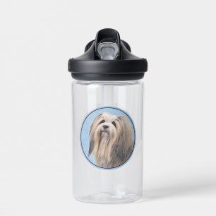 Havanese (Zilver) Schilderij - Mooie Originele Hon Waterfles