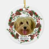 Havaneshond Gepersonaliseerd Ornament voor huisdie (Voorkant)