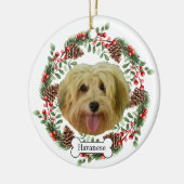 Havaneshond Gepersonaliseerd Ornament voor huisdie (Links)