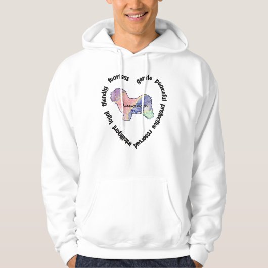 Havanesse Hondenliefhebber Havanese mam Havanese E Hoodie (Voorkant)