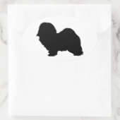 havanesse silhouet ovale sticker (Tas)