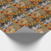 Havanezer Dog Autumn Harvest Thanksgiving Cadeaupapier (Hoek)