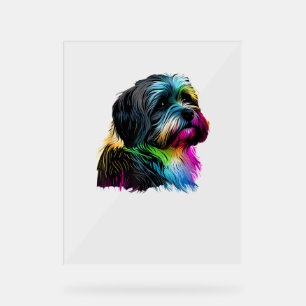 Havanezer Dog Pop Art Design Havanezer Lovers Acryl Bord