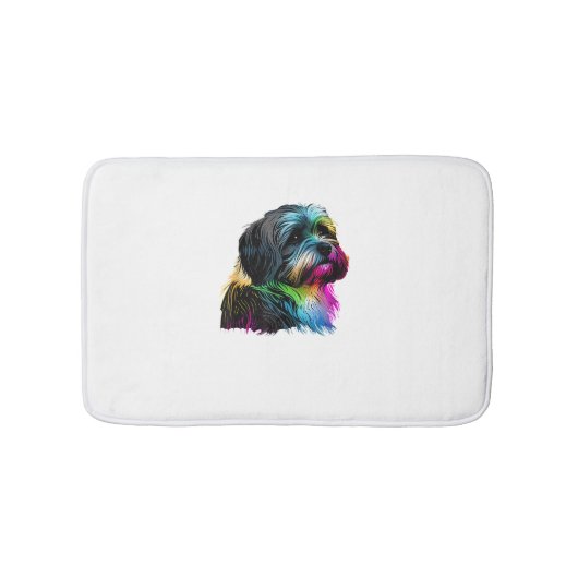 Havanezer Dog Pop Art Design Havanezer Lovers Badmat (Voorkant)