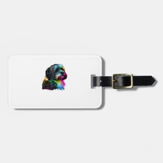 Havanezer Dog Pop Art Design Havanezer Lovers Bagagelabel (Voorkant horizontaal)