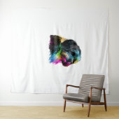 Havanezer Dog Pop Art Design Havanezer Lovers Wandkleed (In Situ (horizontaal))