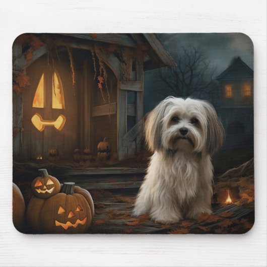 Havanezer Halloween Griezelen Muismat (Voorkant)