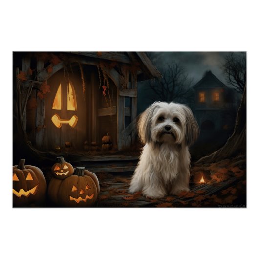 Havanezer Halloween Griezelen Perfect Poster (Voorkant)