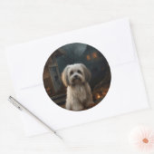 Havanezer Halloween Griezelen Ronde Sticker (Envelop)