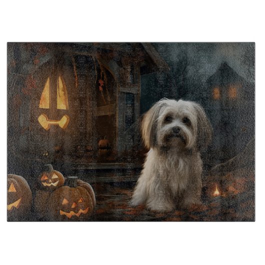Havanezer Halloween Griezelen Snijplank (Voorkant)