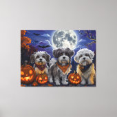 Havanezer Halloween Spooky Canvas Afdruk (Voorkant)