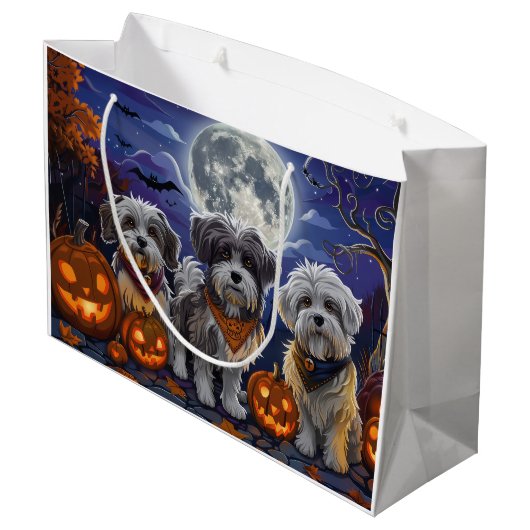 Havanezer Halloween Spooky Groot Cadeauzakje (Achterkant Gekanteld)