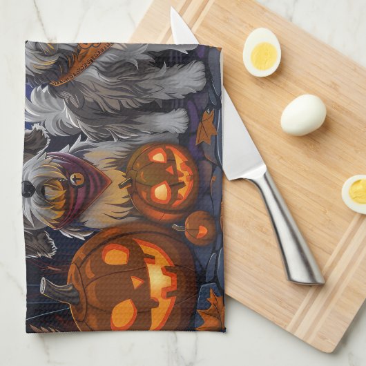 Havanezer Halloween Spooky Theedoek (Quarter Fold)