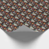 Havanezer hond met kerstcadeaus cadeaupapier (Hoek)