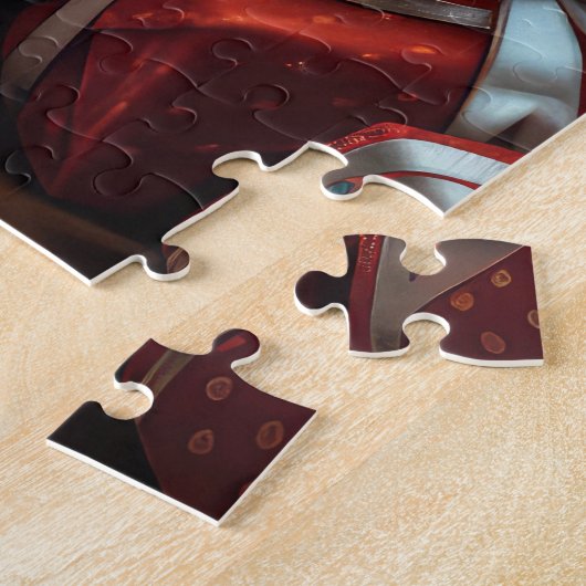 Havanezer hond met kerstcadeaus legpuzzel (Zijkant)