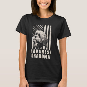 Havanezer Hond Oma Amerikaanse Vlag Gifts f T-shirt