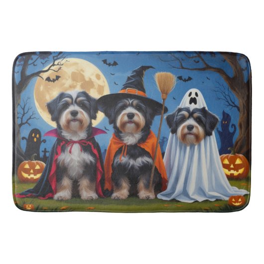 Havanezer Honden Pompoen Halloween Grappig Badmat (Voorkant)