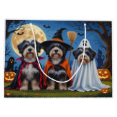 Havanezer Honden Pompoen Halloween Grappig Groot Cadeauzakje (Achterkant)