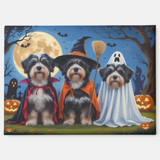 Havanezer Honden Pompoen Halloween Grappig Magneet (Voorkant)