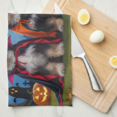 Havanezer Honden Pompoen Halloween Grappig Theedoek (Quarter Fold)