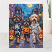 Havanezer Honden Trick-or-Treating Halloween Kostu Kaart (Voorkant)