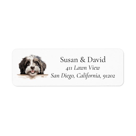 Havanezer Hondenras Pet Lovers Etiket (Voorkant)