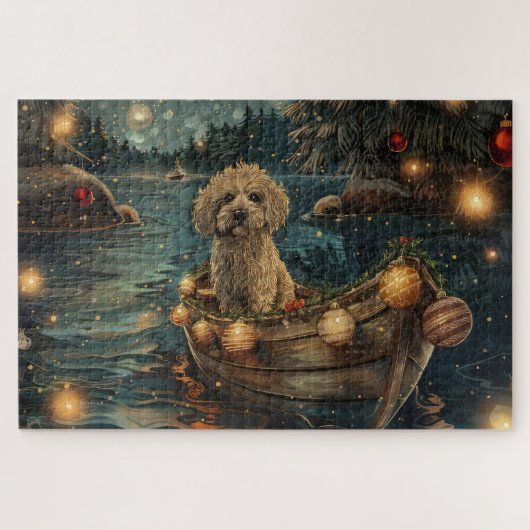 Havanezer Kerst Feestelijke Reis Legpuzzel (Horizontaal)