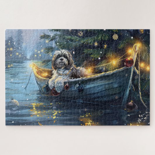 Havanezer Kerst Feestelijke Reis Legpuzzel (Horizontaal)